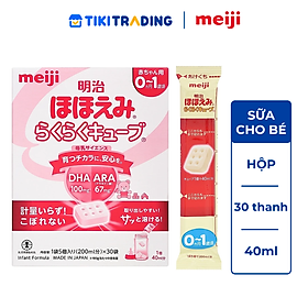 Sữa Meiji dạng thanh số 0 Nội Địa Nhật ( mẫu mới 30 thanh)