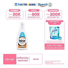 Dầu gội Selsun chống gàu, sạch gàu & hết ngứa da đầu Selsun Anti-Dandruff Shampoo 50ml