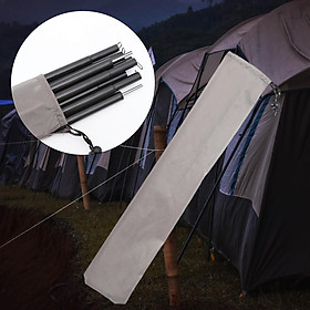 Polyester Tent Stakes Storage Pouch Awning Rods Carrying Bag Pocket for Trekking Picnic