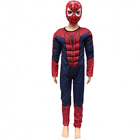 Mua Bộ đồ hóa trang Người nhện Spiderman có cơ bắp kèm mặt nạ dành cho bé  từ 4-6 tuổi