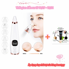 Anself Electric Blackhead Remover with 5 Acne Needles Facial Pore Cleanser Nose Blackhead Acne Vacuum Extractor Face Blackhead