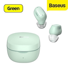 Tai Nghe Bluetooth Baseus WM01 TWS Không Dây - Công Nghệ Chống Tiếng Ồn Mới Nhất - Thiết Kế Nhỏ Gọn Xinh Xắn - Tương Thích Nhiều Thiết Bị - Điều Khiển Cảm Ứng - Hàng Chính Hãng - Màu xanh