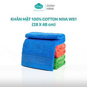 Mua Khăn Mặt Cotton Tự Nhiên 100% Niva WS1 Mềm Mịn Thấm Hút Tốt  An Toàn Cho Da  Hoa Văn Kích Thước 280x460 mm