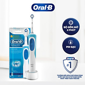 Bàn chải đánh răng điện Oral-B Vitality Precision Clean Blue D12.513- Hàng chính hãng 100%