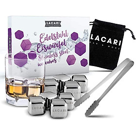 Mua Set 8 viên đá inox LACARI (kèm theo 1 cây gắp)