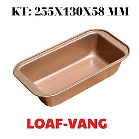 Mua Khuôn Bánh Mì LOAF Nướng Bánh Mì Hoa Cúc Chống Dính Hình Chữ Nhật Màu VÀNG - LOAF-VANG