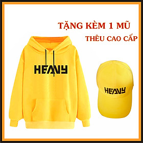 Áo Khoác Hoodie Heavy Màu Vàng [ TẶNG 1 NÓN HEAVY ] Chất Nỉ Mềm Mịn Kiểu Dáng Trẻ Trung Dành Cho Cả Nam Và Nữ Đủ Size Team Heavy