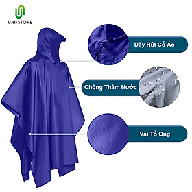 Mua Áo Mưa Xẻ Tà Cánh Dơi Vải Dù Da Cá Cao Cấp Siêu Chống Thấm Nhiều Màu Sắc