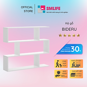 Mua Giá sách đẹp treo tường gỗ MDF SMLIFE Bideru