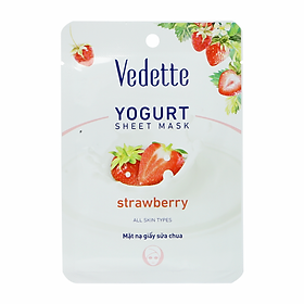 Mặt Nạ Giấy Sữa Chua Vedette Dâu Tây 22ML