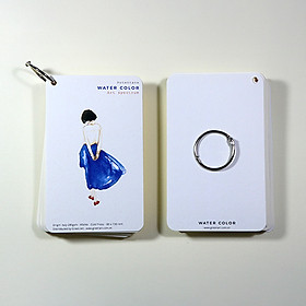 Giấy vẽ màu nước - 40 tờ giấy dày vẽ đẹp dạng postcard