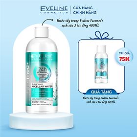 Nước tẩy trang không cồn dành cho da dầu, hỗn hợp EVELINE - 400ml