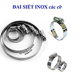 Mua Đai xiết ống các cỡ inox từ 12mm - 83mm - siết quai nhê cổ dê (chọn đúng cỡ khi đặt hàng)