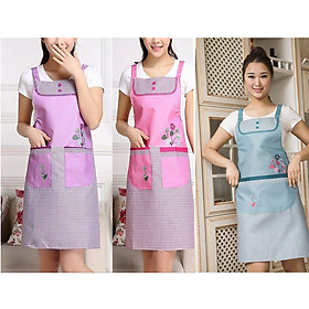 Mua Tạp Dề Nhà Bếp Chống Thấm Hình Bông Hoa