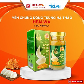 Hình ảnh Yến chưng đông trùng hạ thảo Healwa (1 lọ x150ml) Bồi bổ sức khỏe giảm lượng cholesterol trong máu