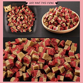 Thịt viên Meat Cube Hello Joy cho chó - Bánh thưởng viên thịt bò cho thú cưng (500g)