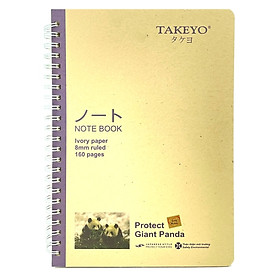 Sổ Lò Xo Takeyo A5 8532 - Viền Tím