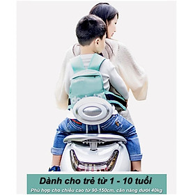 ĐỊU 2 TƯ THẾ AN TOÀN CHO BÉ KHI ĐI XE MÁY