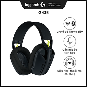 Mua Tai nghe game không dây Bluetooth và Lighspeed Logitech G435 – Mic ảo tích hợp  nhẹ  tương thích PC  Điện thoại  PS4  PS5 -Hàng chính hãng