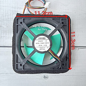 Mua Quạt Tủ Lạnh TOSHIBA 14V 4 Dây Kích Thước 11.3cm x 11.3cm Cách Xanh MODEL 11338JE-14M-BU (HÃNG NMB)