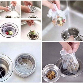 Mua Combo 100  200  300  500 túi lọc rác bồn rửa chén