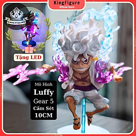 Mô Hình Luffy Gear 5 Cầm Sét 10Cm Mô hình One Piece Cao Cấp, Figure Mô Hình Anmie One Piece Luffy Vua Hải Tặc