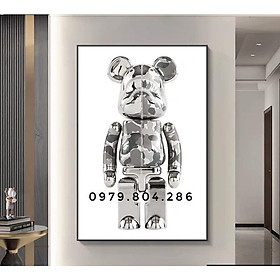Mua Tranh Chú Gấu Kaws Toy (60x90) Treo Tường /Game/ Gaming / RObot/ Bearbrick Siêu anh hùng Marvel T1