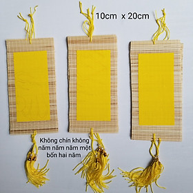 Bộ 10 tấm mành tre mi ni 10cm x 20cm. Thiệp mi ni trang trí tết