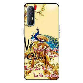 Ốp lưng dành cho Oppo Reno 3 Pro mẫu Thư Pháp Vợ Chồng