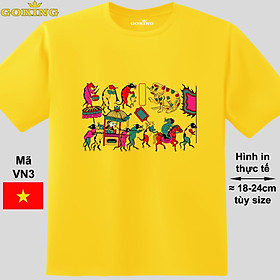 Đám cưới chuột, mã VN3. Áo thun tranh Đông Hồ Việt Nam siêu đẹp cho cả gia đình. Form unisex cho nam nữ, trẻ em, bé trai gái. Quà tặng ý nghĩa cho bố mẹ, con cái, bạn bè, doanh nghiệp, hội nhóm