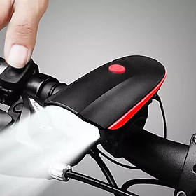 Đèn xe đạp thể thao siêu sáng có còi pin sạc usb led T6 chống nước - Đèn còi xe đạp có 3 chế độ sáng còi to
