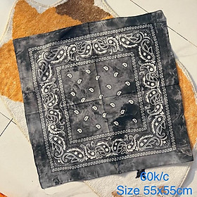 Khăn bandana loang màu nhiều màu size 55x55cm
