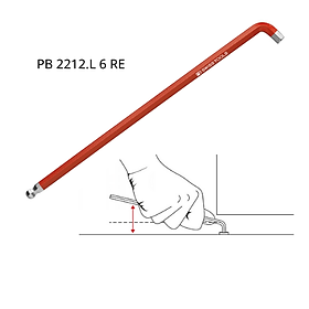 Mua Lục Giác Lẻ PB Swiss Tools Loại Rainbow Cong 100° Đầu Bi 2212.L Các Size 1.5-6.0mm Sản Xuất Tại Thụy Sỹ