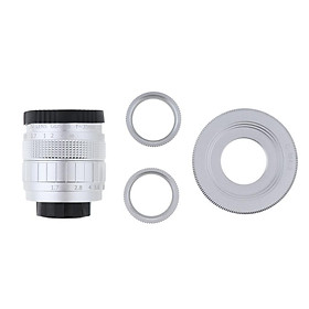 35mm CCTV Lens + Macro Adapter Rings + C-M4/3 Extension Tube Adapter for Olympus