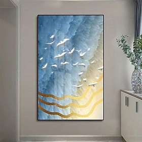 Mua Tranh Canvas Treo Tường Hiện Đại _ Tranh Đàn Chim Bay
