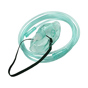 Elongated Oxygen Mask w/ 5.25' Tubing and Adjustable Elastic Strap