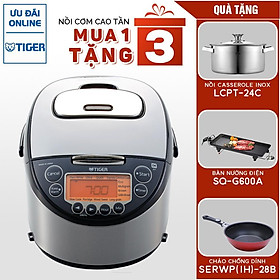 Nồi cơm điện Tiger JKT-D18VTặng Nồi Inox PN LCPT-24C+ Chảo PN SERWP