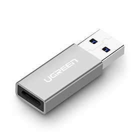 Đầu chuyển đổi USB 3.0 đực sang USB 3.1 Type C cái dùng cho PC, laptop, macbook, điện thoại UGREEN 30705 US204 - Hàng chính hãng