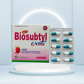 Men tiêu hóa Biosubtyl Plus , Hộp 100 viên,Bổ sung lợi khuẩn, tăng cường tiêu hoá.