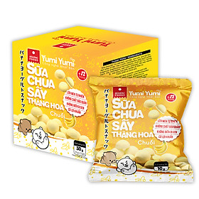 Sữa chua sấy thăng hoa Yumi Yumi vị chuối hộp 30g (10 g x 3 gói)