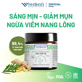 Gel Tẩy Da Chết Body Gừng Tràm Trà Heebee's Sạch Bụi Bẩn, Sáng Mịn, Đều Màu, Giảm Mụn, Ngừa Viêm Nang Lông 120/200G
