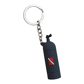 2-3pack Novelty Mini Diving Tank Key Chain Holder Dive Flag Keyring Keychain