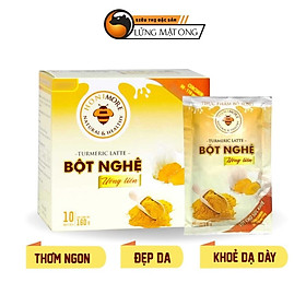 Bột nghệ uống liền 160g Honimore 3 trong 1 - 10 gói Thơm ngon, dễ uống