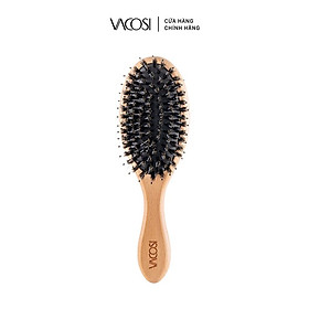 Lược gỗ massage chống tĩnh điện, làm bóng tóc VACOSI Hair Brush - C02