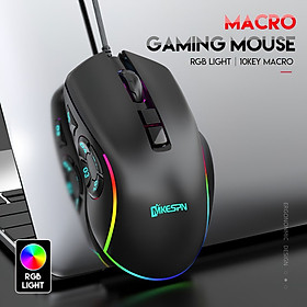 Chuột LED RGB 7200 DPI Gaming Mouse Macro X9