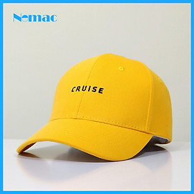 Nón kết/ mũ lưỡi trai kaki 100% cotton Unisex Nomac thêu chữ CRUISE NON0608