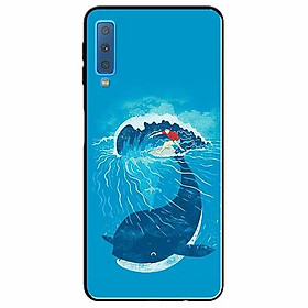 Ốp lưng dành cho Samsung A7 2018 mẫu Ván Cá Voi