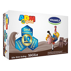 Thùng 48 Hộp Sữa Dinh Dưỡng Vinamilk Adm Gold Sôcôla (180ml / Hộp)