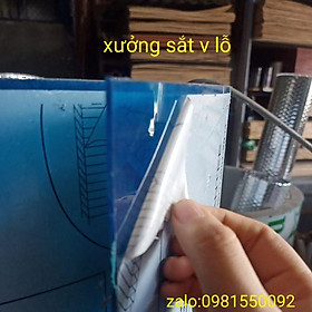 ( Khổ cao 1m22 x Dày 8 zem ) Tôn Nhựa Phẳng POLY lấy ánh sáng màu XANH trong suốt