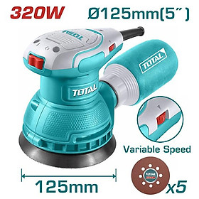 Mua MÁY CHÀ NHÁM TRÒN 320W TOTAL TF2131256 - HÀNG CHÍNH HÃNG